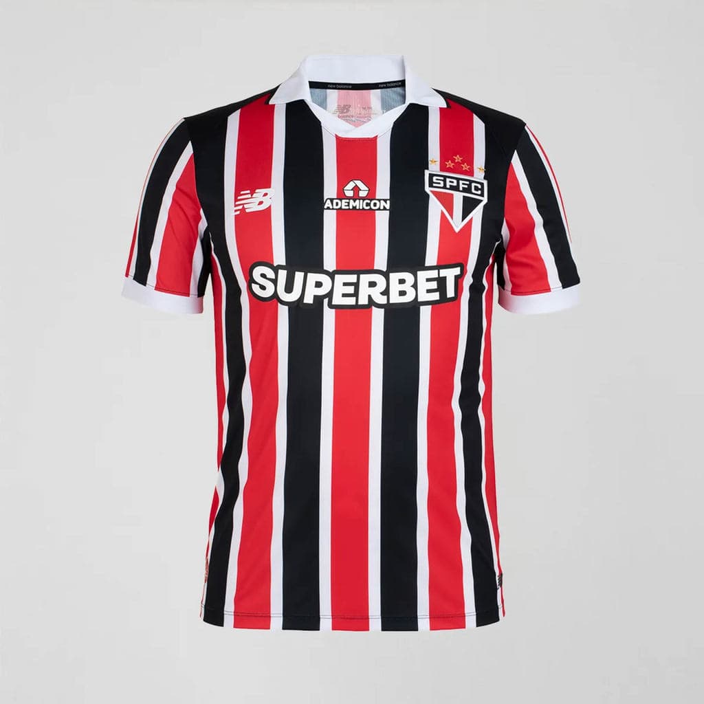 Camisa de Time New Balance SPFC 2026 Away Torcedor Vermelho - Masculino