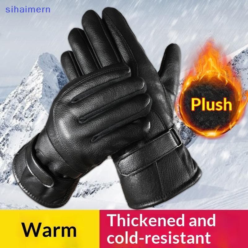 sihaimern Luvas Masculinas De Inverno Com Tela Sensível Ao Toque Para Motocicleta – À Prova D'água , De Vento E Resisten