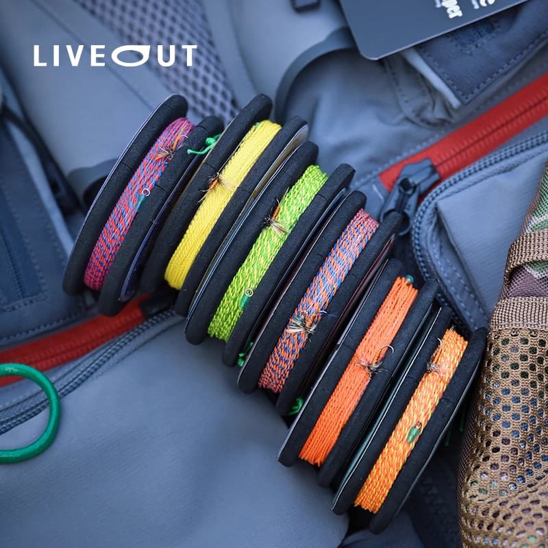 LIVEOUT Feixi Tianzhan Conjunto de Linha Reduzindo Diâmetro 3-3.6m Linha PE Flutuante Trançada Linha Principal Lã Gancho