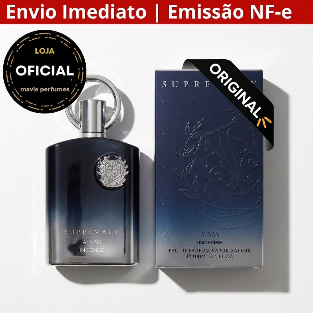 ⚡Frete Grátis Afnan Supremacy Incense 100ml EDP Masculino | Perfume Intenso Amadeirado Defumado Original