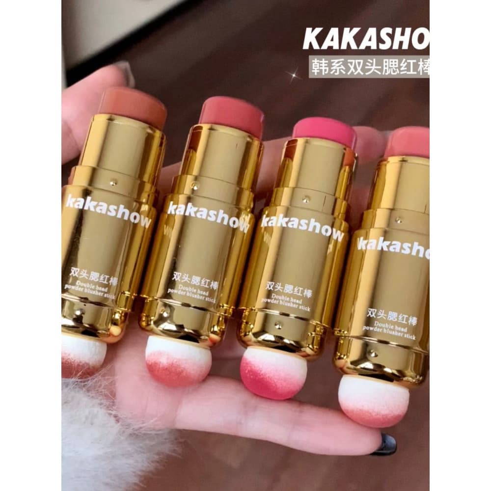 Kakashow dupla cabeça Blush vara Natural vermelho baixa saturação delicada expansão cor estilo coreano clareamento maqui