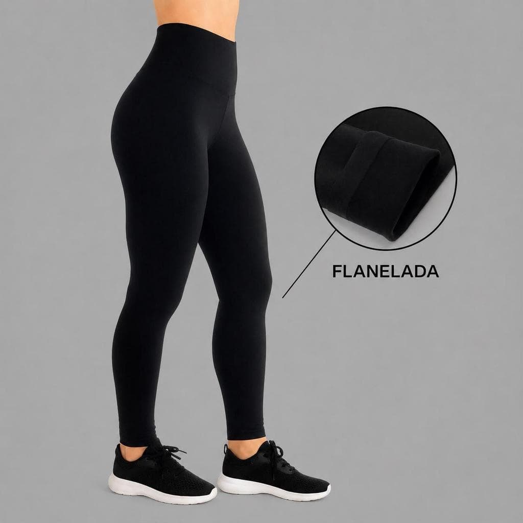 Calca Legging Feminina Flanelada Peluciada Pelinho