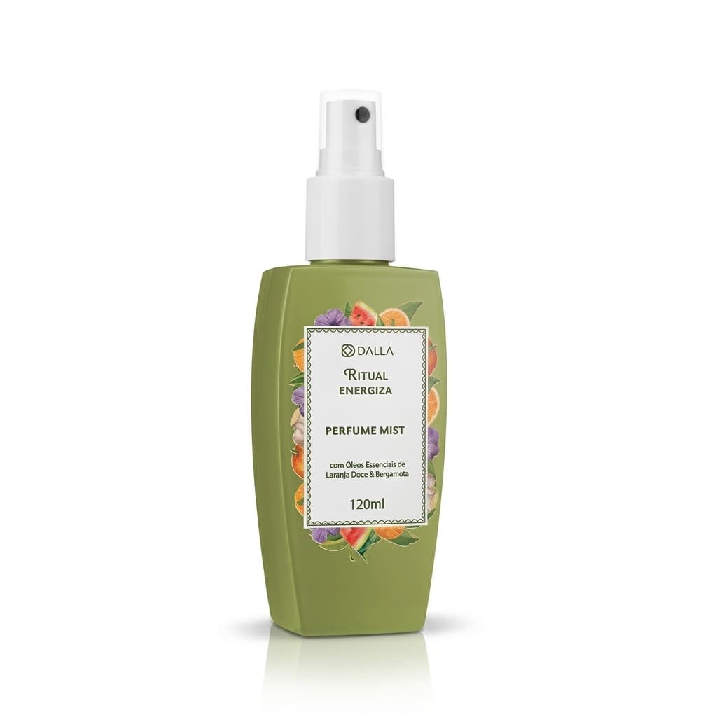 Body Splash Perfume Mist Dalla Ritual Energiza 120ml Oleos Essenciais Vitalidade E Frescor