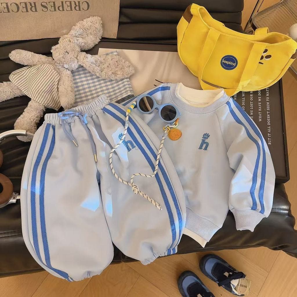 60 algodão estilo pai-filho 80-180 moletom esportivo infantil terno 2026 novo estilo moda roupas de primavera para menin