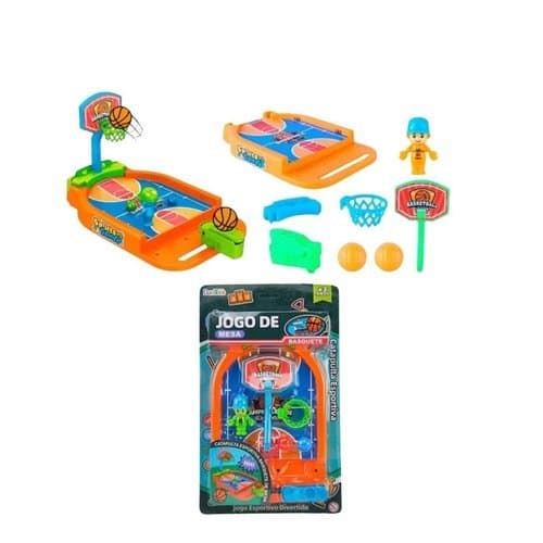 Jogo Basquete Mesa Lançador Bolinha Catapulta Brinquedo Divertido Compacto Entretenimento