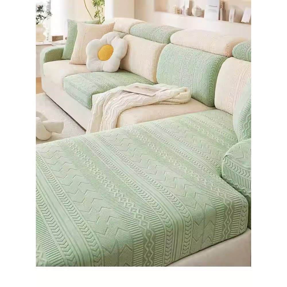 Almofada de sofá Jacquard quatro estações Universal elástico com tudo incluído capa de sofá novo estilo 2026 Anti-gato S