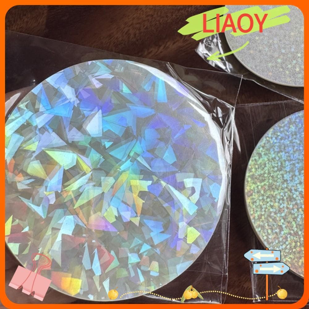 LIAOYING 100 Unidades De Filme De Crachá Transparente , Capas Laser De PVC De Vários Estilos , Fabricação DIY