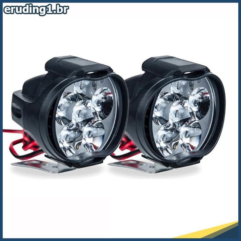 erudi 1 LED Farol De Motocicleta Branco Super Brilhante 6 Holofote De Trabalho .