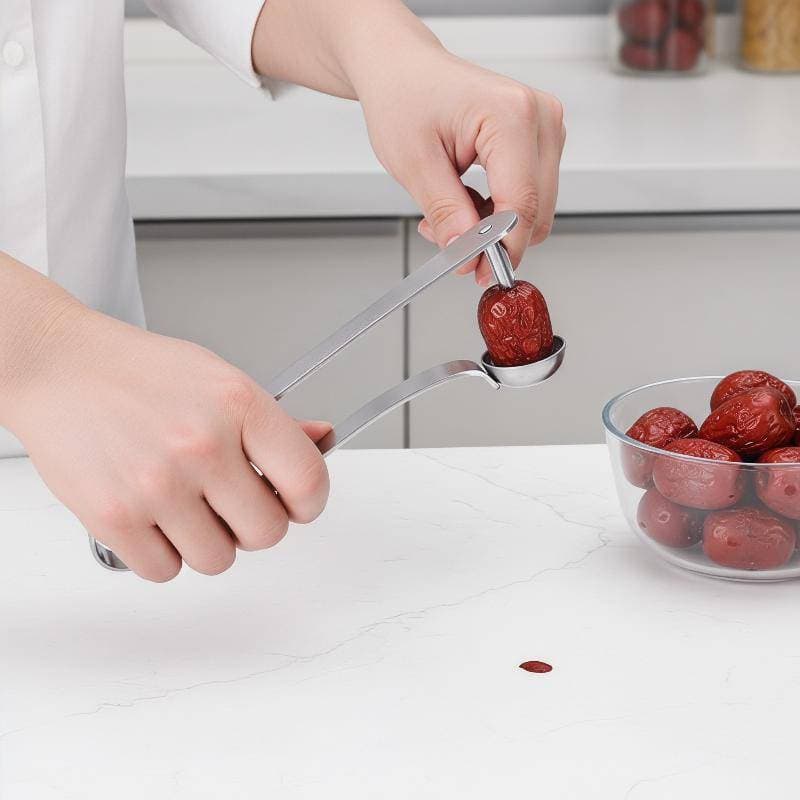 [LAX] Corer De Jujuba De Aço Inoxidável Com Operação Fácil De Uma Prensa E Remoção Rápida De Núcleo Perfeito Para Cozime