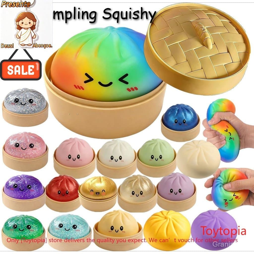 Squishy De Bolinho , Caixa Misteriosa Mole Bola De Estresse Grande E Fofa , Brinquedo Sensorial Para Adultos , Alívio De
