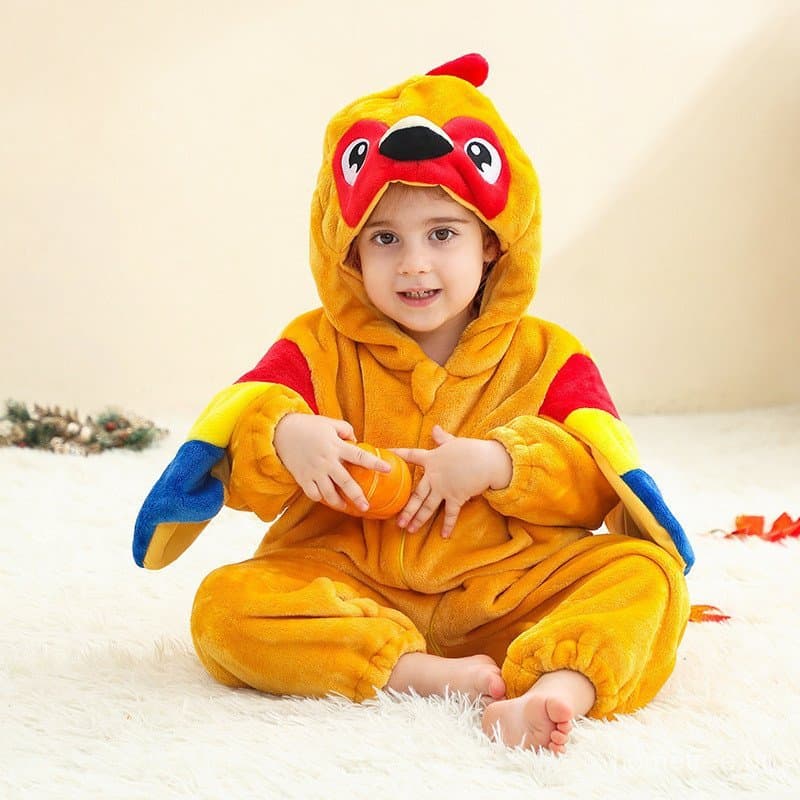 Macacão Infantil Pelúcia Animal Capivara Coelho - Macio Quentinho Bebê 1-3 Anos