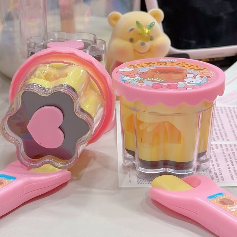 Conjunto de Brinquedos de Alimentação de Pudim de Gelatina de Morango Kit Interativo Divertido para Bebês e Crianças
