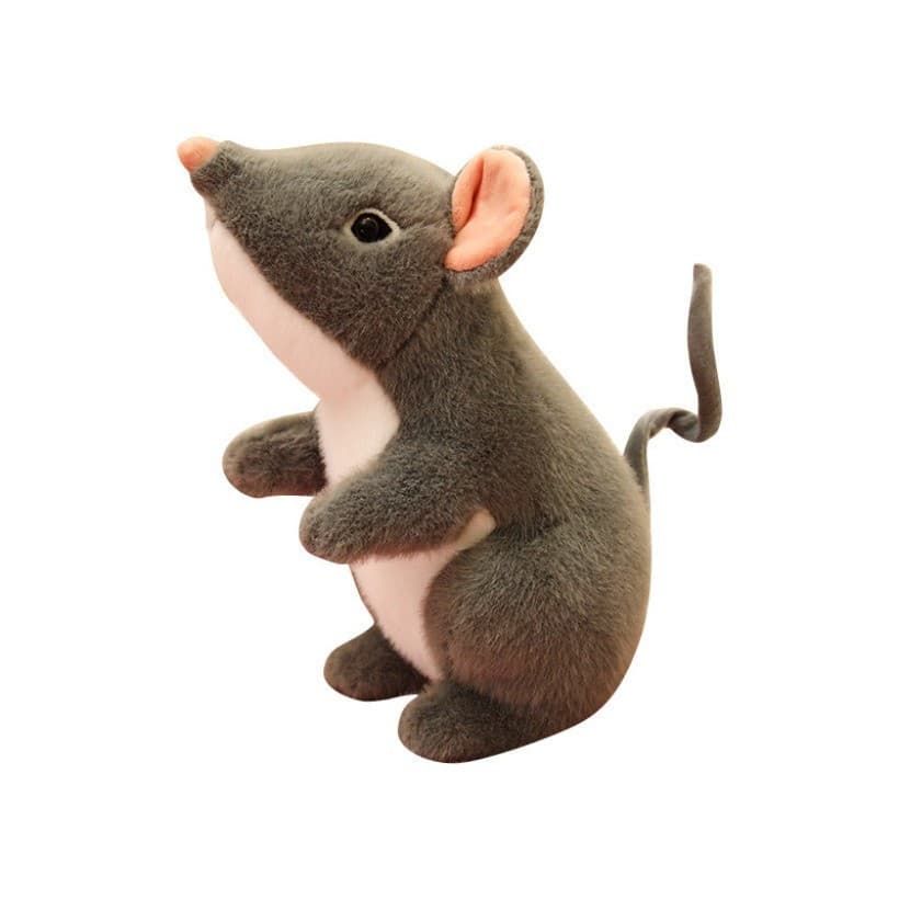 Super macio toque bonito simulação mouse boneca de pelúcia brinquedo zodíaco mouse boneca Ragdoll travesseiro presente a