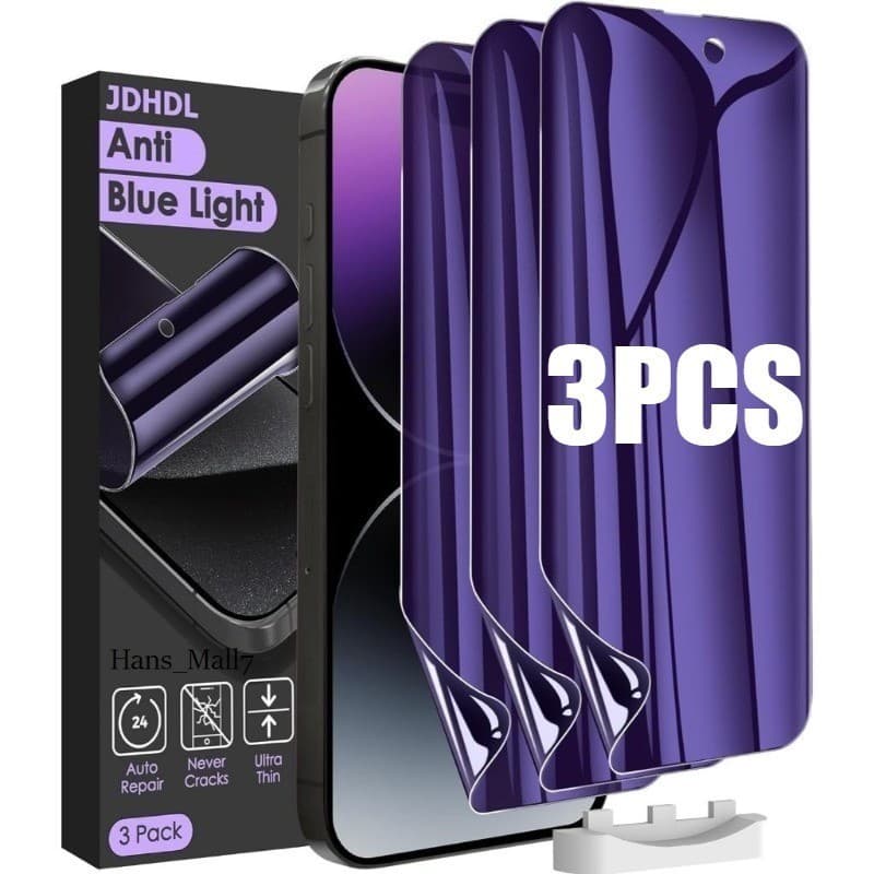 3 Unidades De Filme De Hidrogel Macio Anti-Luz Azul Para Honor Magic 2 3 4 5 6 7 8 Pro Plus Lite Ultimate RSR Porsche Ai