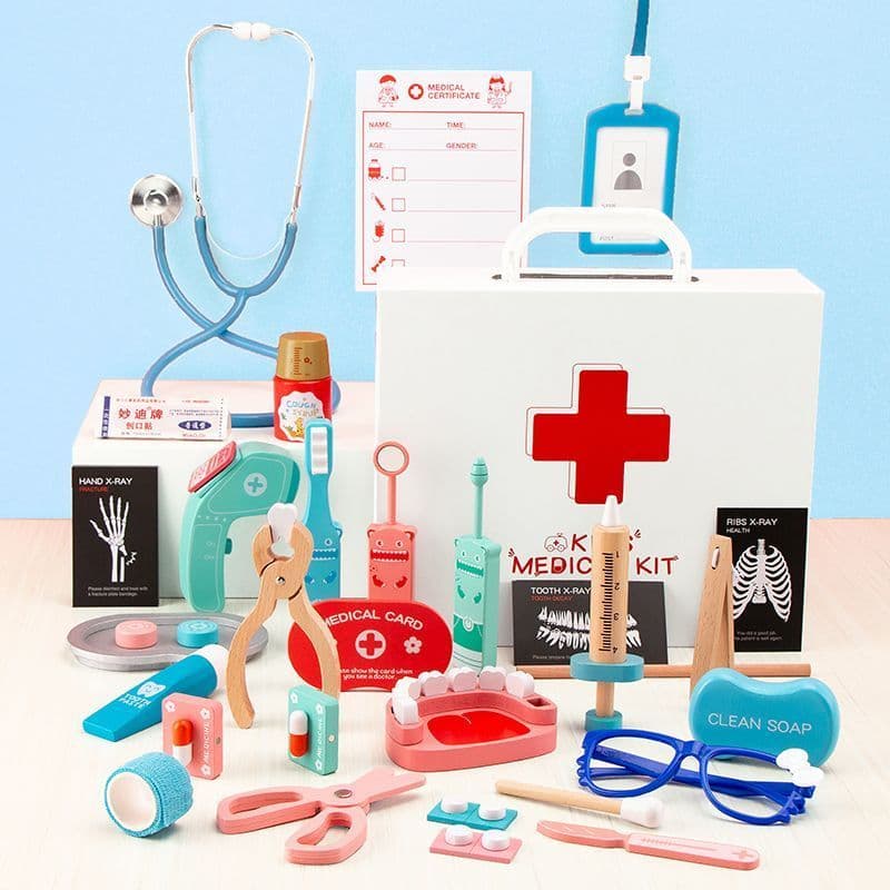 Estetoscópio brinquedos crianças pequeno médico brinquedo conjunto meninas Role-Playing jogar casa brinquedos estetoscóp