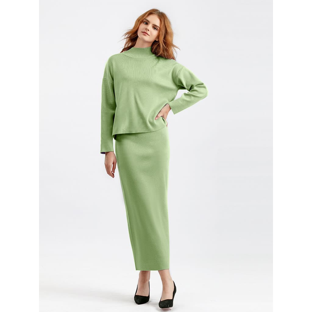 Mulheres Outono casual Solto Algodão Vestido Longo Duas Peças Camisola Terno Confortável Viagem Roupa Diária Ajuste Rela