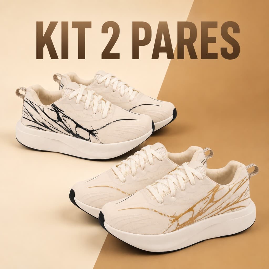 KIT 2 Tênis Feminino Esportivo Corrida Academia Caminhada Confortável Leve Oferta Top Vendas Promo 34/39