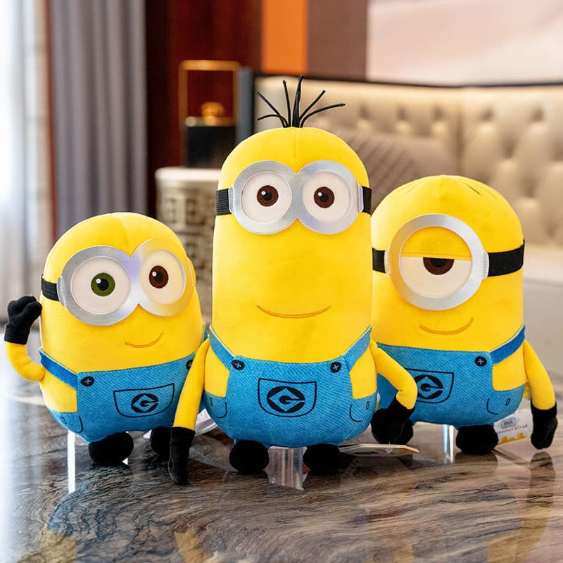 Genuíno desprezível Me Minions boneca crianças brinquedo de pelúcia travesseiro menina bonito boneca presente aniversári