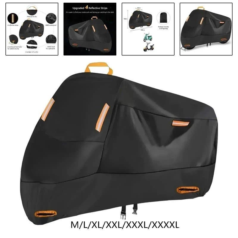 Capa para Motocicleta Impermeável para Todas as Estações, à Prova de Poeira, Protetora contra UV, para Uso Interno e Ext