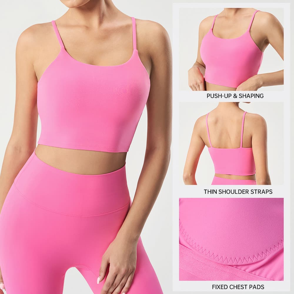 Sling Back Yoga Roupas Colete Feminino Roupa Interior Esportiva de Uma Peça Reunindo Correndo Sutiã de Fitness