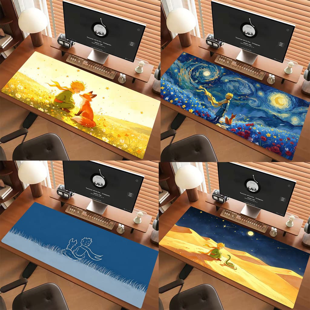Pequeno Príncipe 80 * 30cm Mouse Pad Antiderrapante Grande MousePad Komputer Longo 3mm Tapete De Mesa
