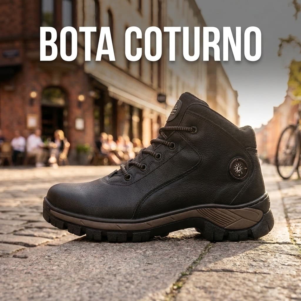 Coturno Bota Masculina Trilha Adventure Motoqueiro