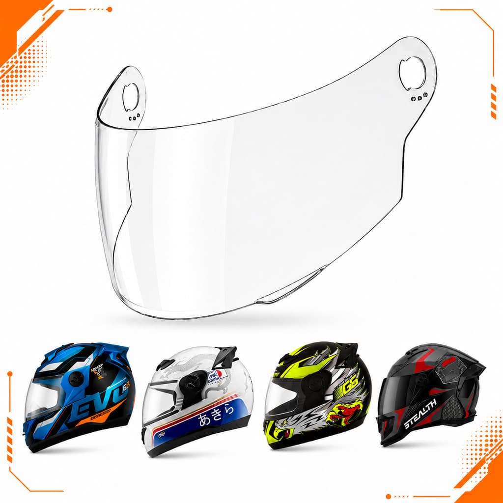 Viseira Pro Tork Evolution 788 Fumê Compatível G2 G3 G4 G5 G6 G7 G8 Termoformada 2,00mm Para Capacete Fechado