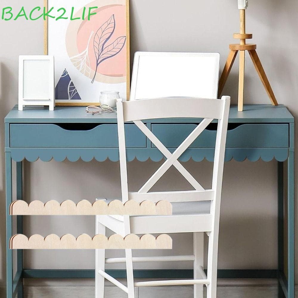 BACK2LIF 6 Peças De Moldura Em Forma De Leque , De Artesanato DIY Artesanal De Fazenda Porta Inacabada