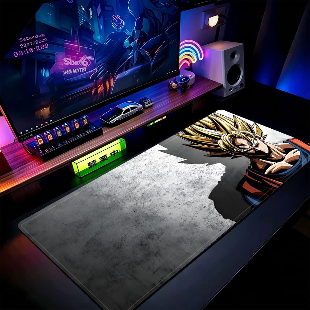 Grande Jogo Mouse Pad Antiderrapante 80X30 CM Impressões Personalizadas Mousepad Borda Costurada Dragon Ball KK