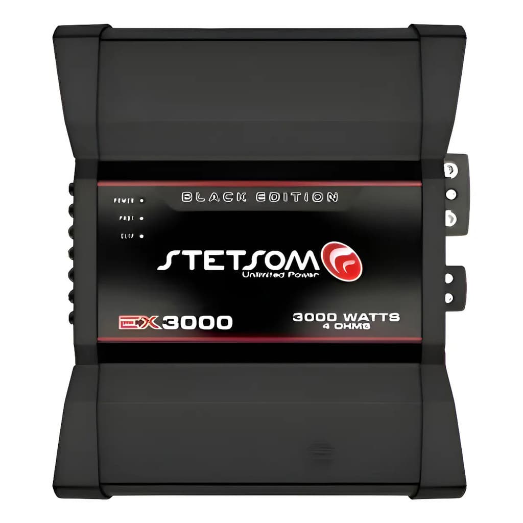 Módulo Amplificador Stetsom Ex3000 Blk Black 4 Ohm 3000w Rms