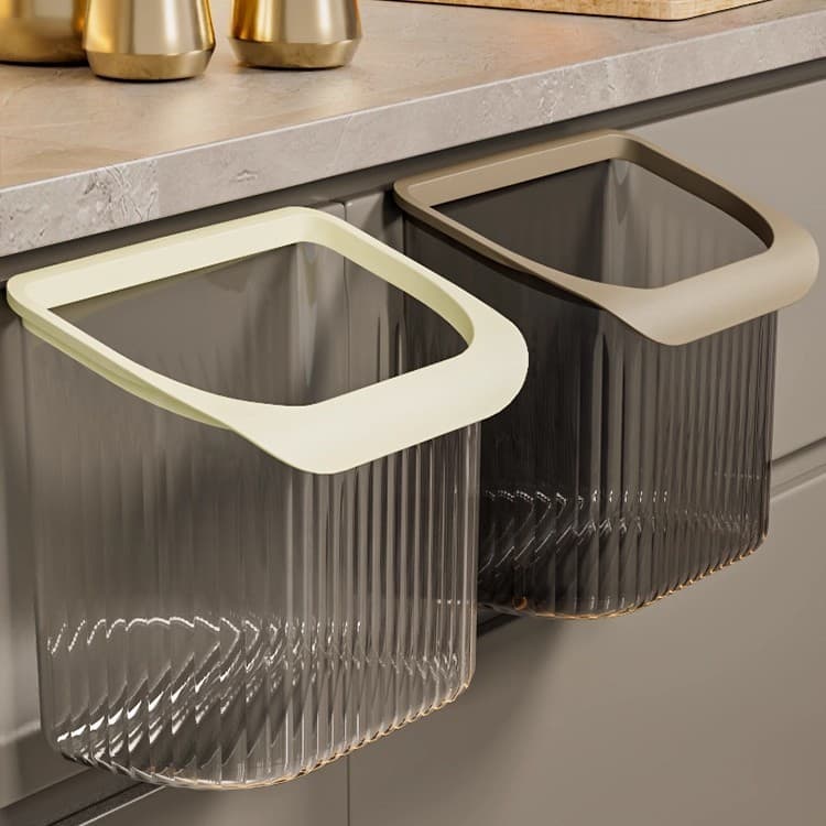 Lixeira de cozinha armário de parede 2025 novo estilo luz luxo de alto valor vaso sanitário pendurado grande lixeira