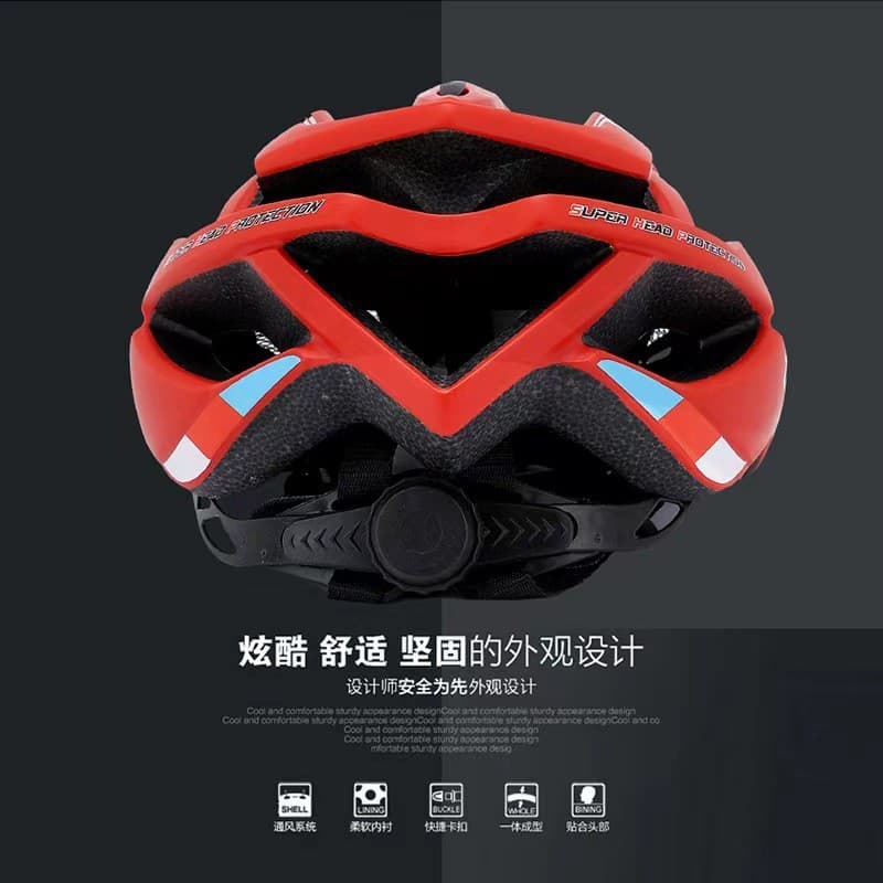 Capacete de bicicleta dos homens Mountain bike estrada dobrável equilíbrio bicicleta roda patinação capacete de seguranç