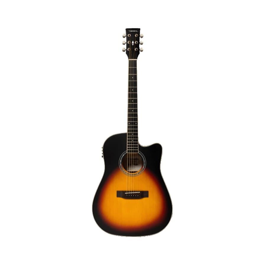 Violão Folk Cutaway Elétrico Vogga Sunburst Versalis VCP480