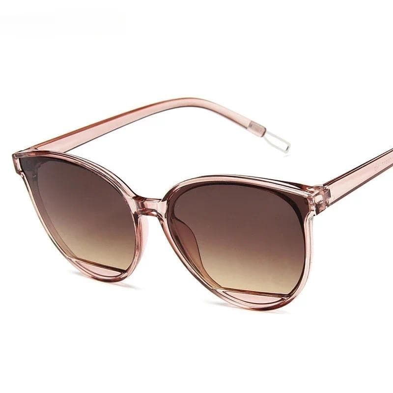 Moda Óculos De Sol Feminino Vintage Metal Espelho Clássico