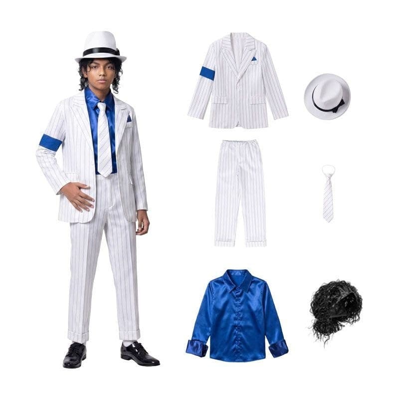 Crianças Jackson cosplay traje torneira dança MJ imitação dança traje festa de Halloween dança traje