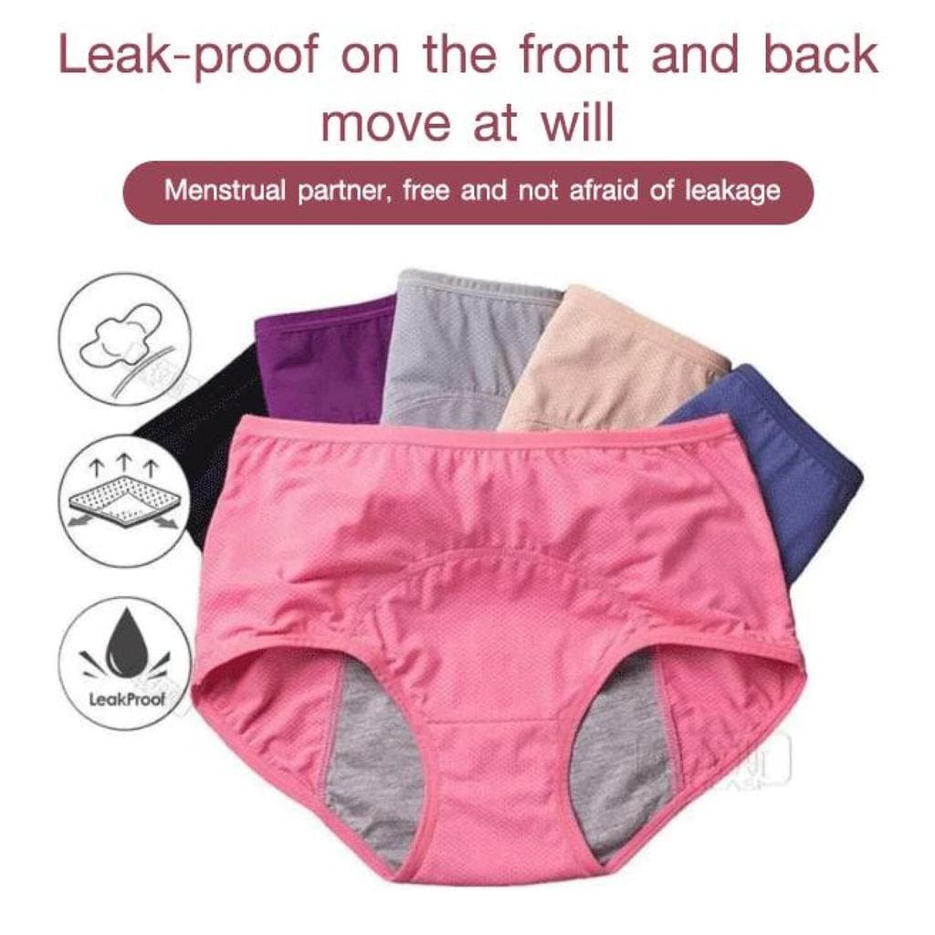 【Confortável e Segura】Period Panties / High Waist / 200-300lbs / Cotton / Breathable / Calcinha Higiênica/Tamanhos Grand