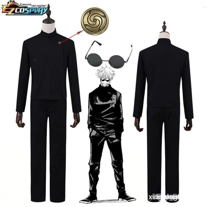 Uniformes de Cosplay do Gojo Satoru, Peruca de Fantasia de Jujutsu Kaisen para Halloween, para Uso Doméstico 4299