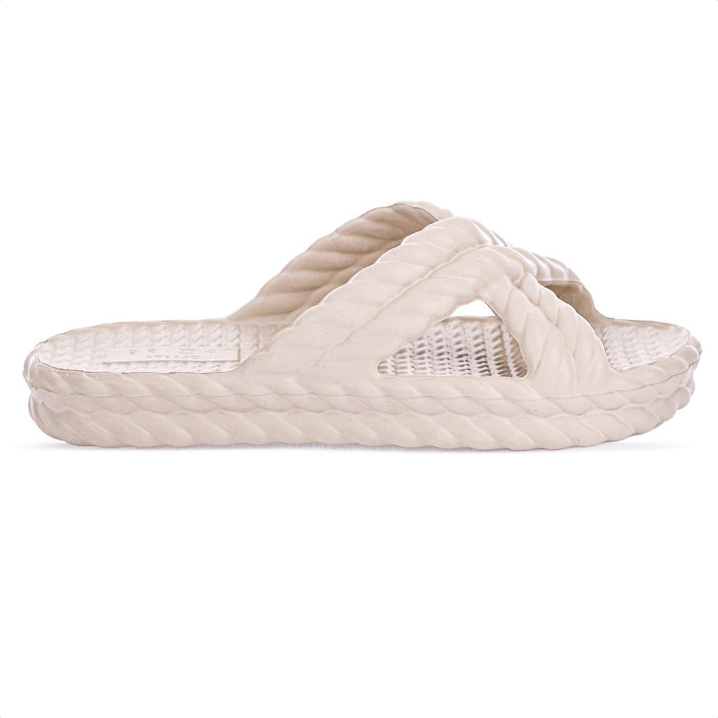 Chinelo Brizza Arezzo EVA Trançado Off White - Feminino