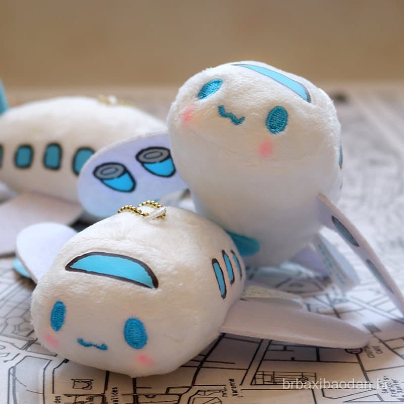 Novo produto: Brinquedo de pelúcia grande do personagem Cinnamoroll da FuRyu Sanrio, chaveiro de pelúcia em formato de a