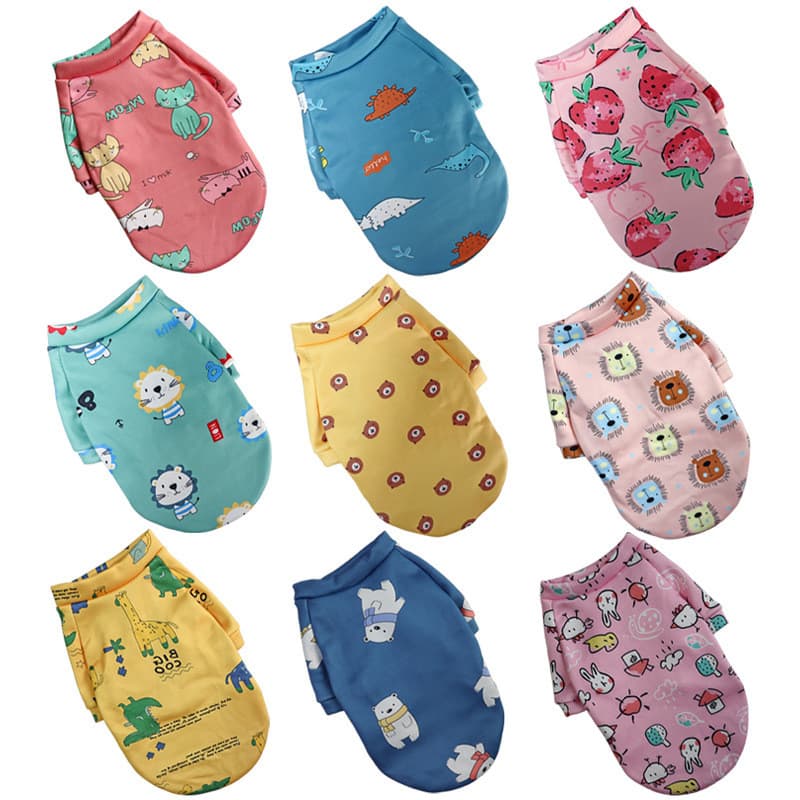 Roupas para cães novo estilo fino veludo moda Pet roupas florais primavera outono inverno roupas gato moletom