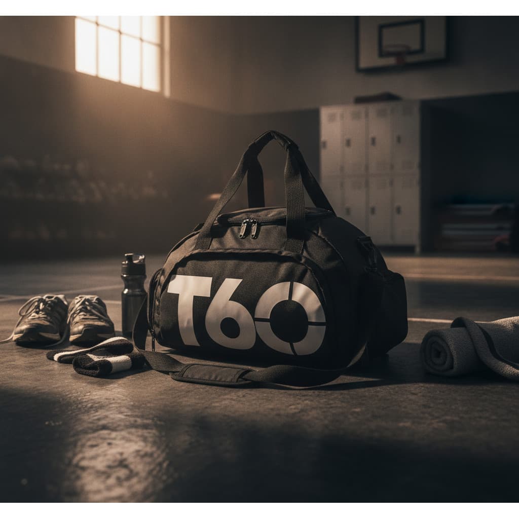 Bolsa Esportiva Premium Preta 3 em 1 | Academia Viagem com Bolso para Tênis | Original