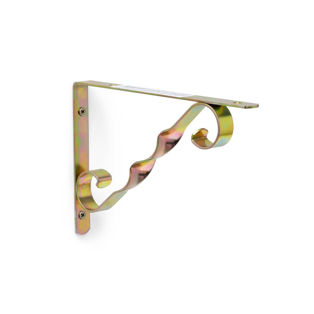 Kit 4X Suporte Decorado Mão Francesa Para Prateleira 20 Cm Bicromatizado
