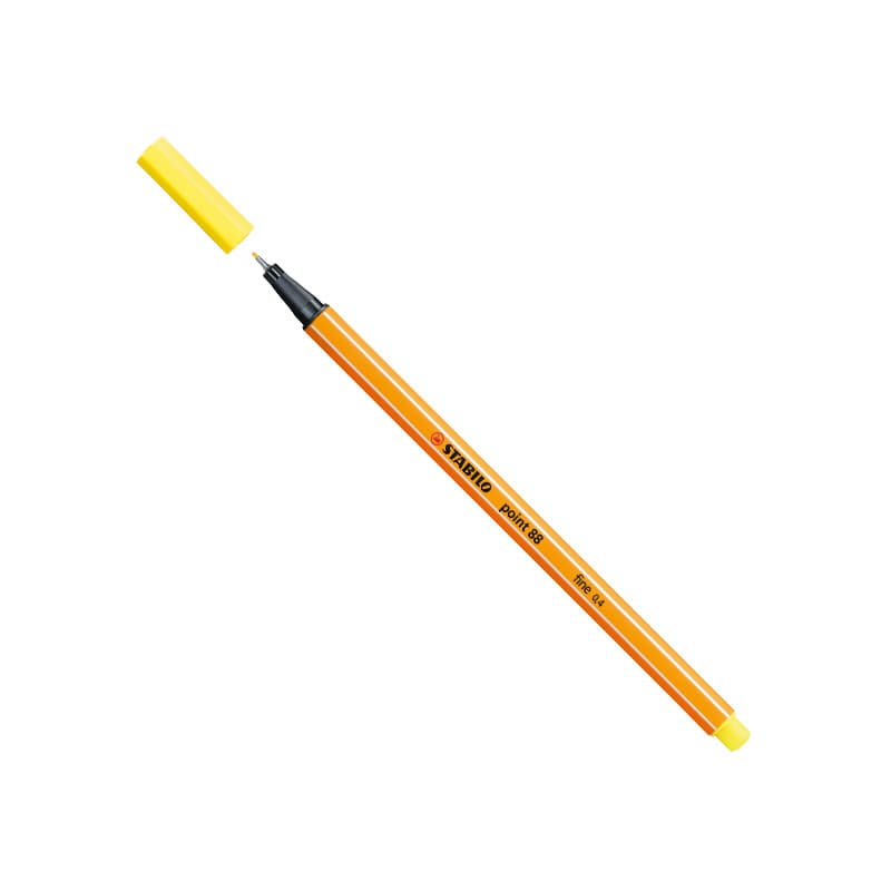 Caneta hidrográfica Fine Point 88/24 Amarelo Limão Stabilo
