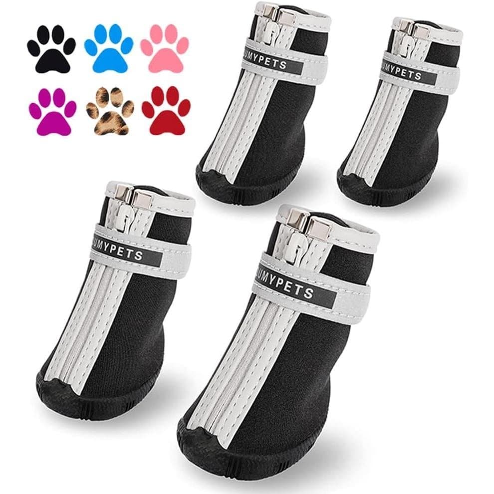 Sapatos para Cães Pequenos QUMY, Botas para Filhotes e Protetores de Patas para Dias de Neve no Inverno, Pavimento Quent