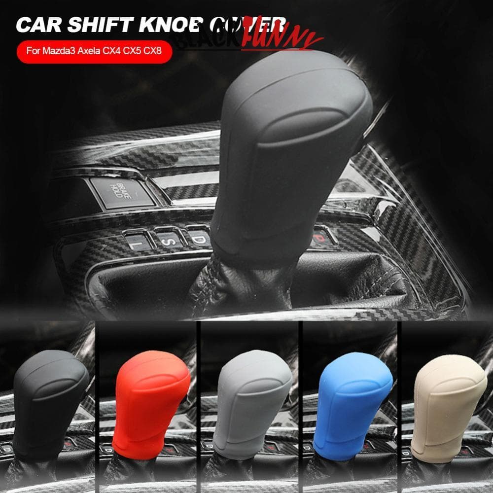BLACKFUNNY Silicone Caso Do Carro Engrenagem Cabeça Shift Colares Knob Apertos Capa Alavanca De Mudança Decoração Acessó