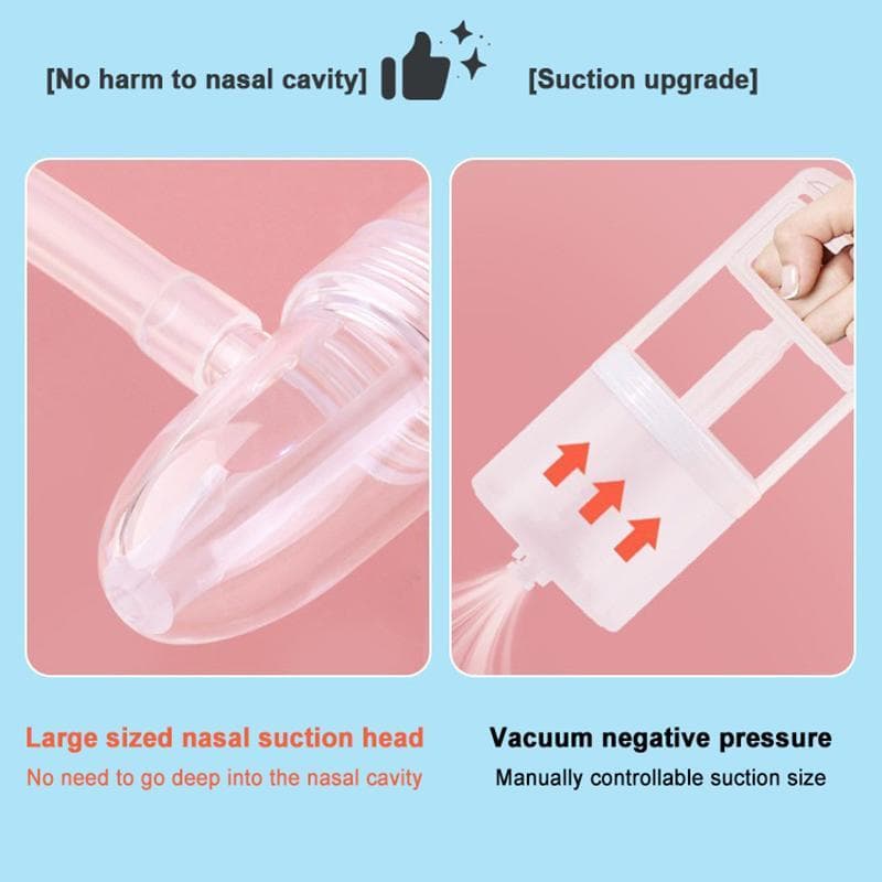 Bebê Aspirador Nasal Poderosa Bomba De Mão Nariz Suer Silencioso Manual Otários Para Bebês Ranho