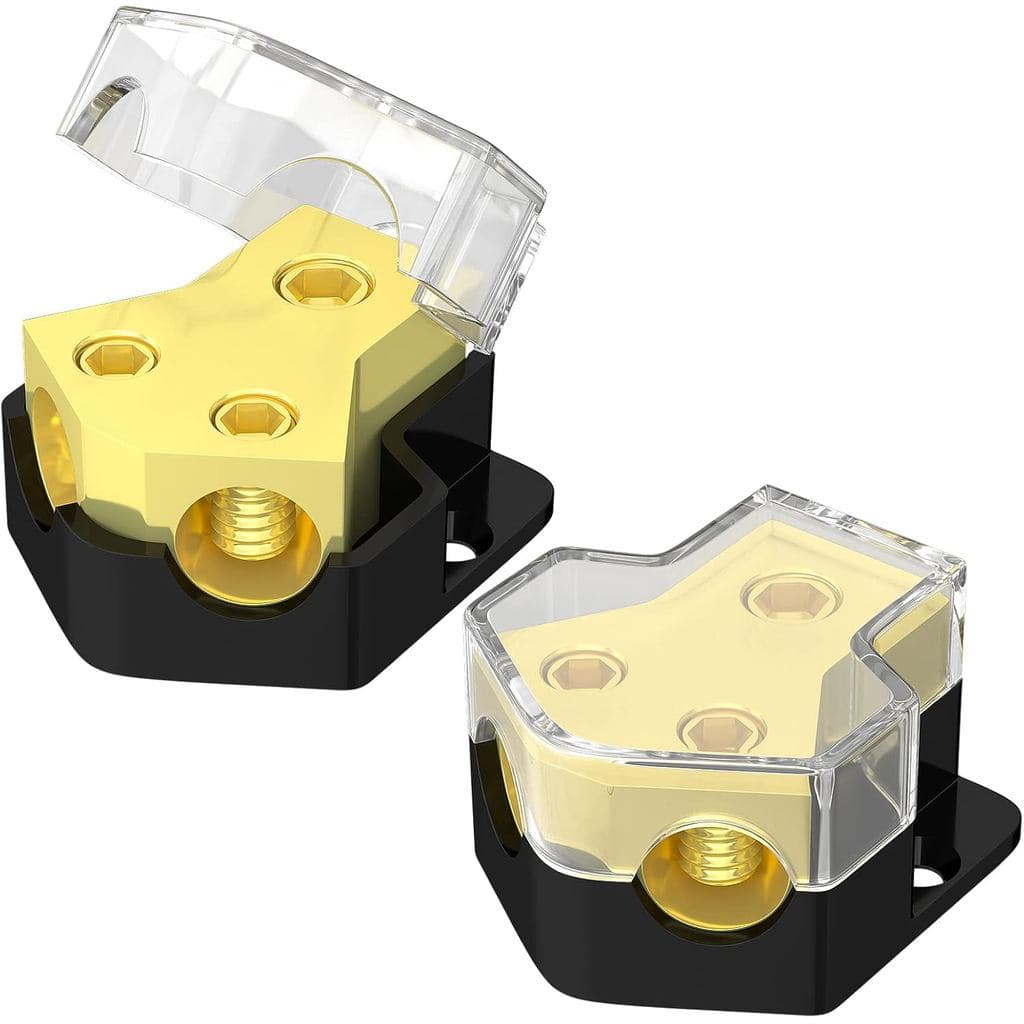 Bloco de distribuição de energia RVBOATPAT 12V, amplificador de áudio automotivo, especificações bidirecionais 0/2/4, es