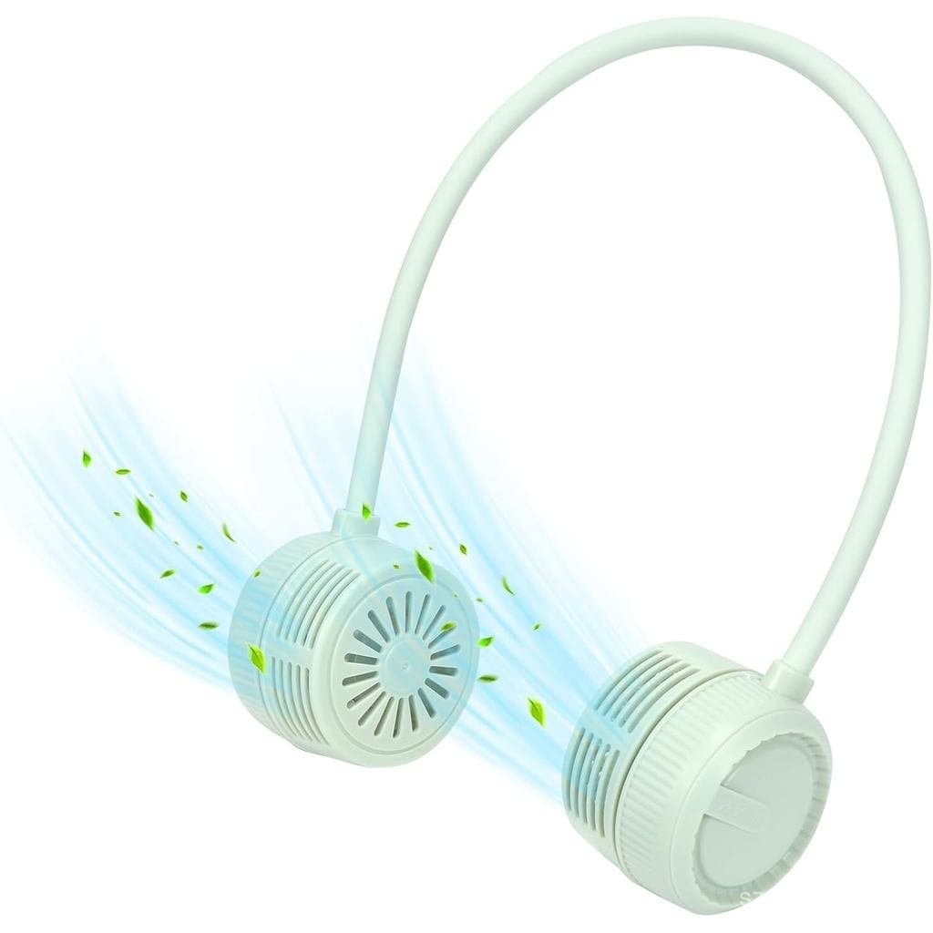 Ventilador de Pescoço Sem Hélices, Ventilador Pessoal Portátil, Dobrável com 3 Velocidades, Silencioso e com Fluxo de Ar