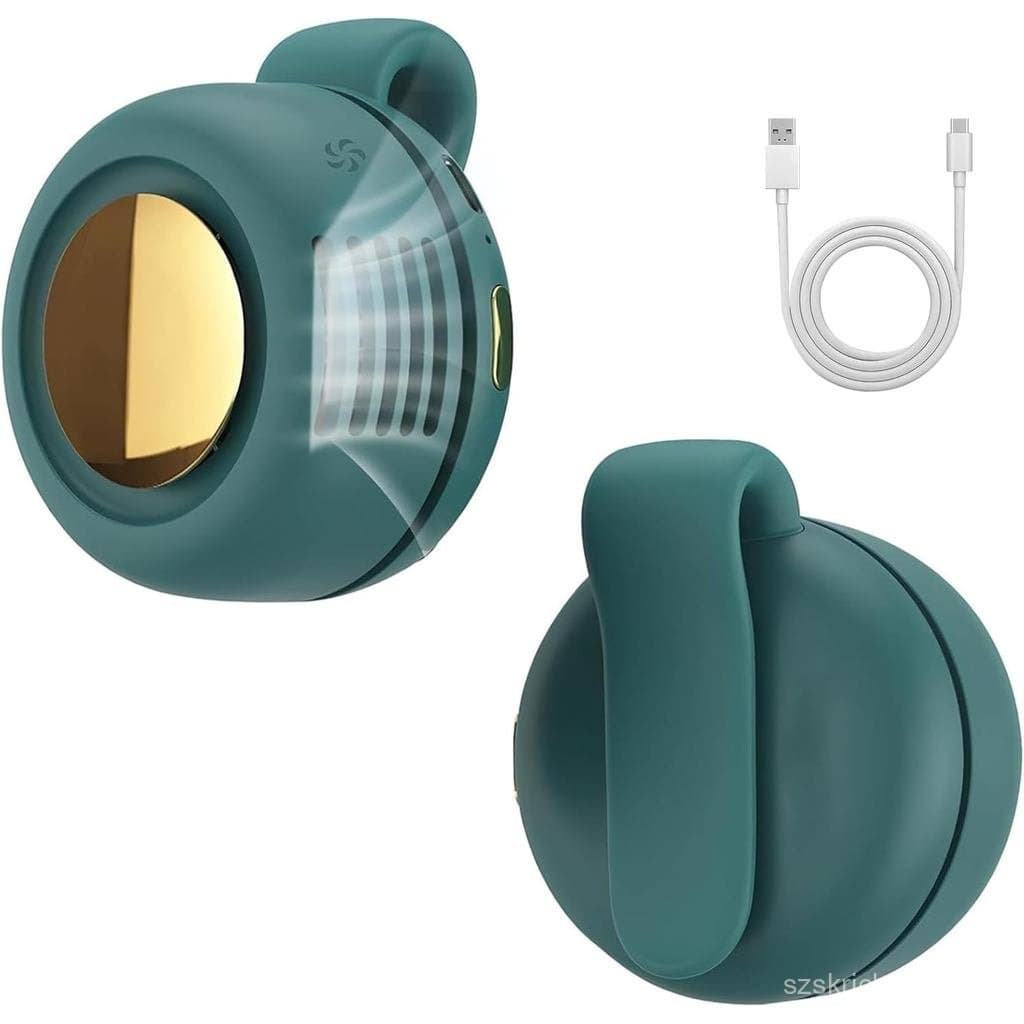Ventilador Portátil de Encaixe, Mini Ventiladores Sem Hélices para Camisas e Cintura, Ventiladores Recarregáveis com 3 V