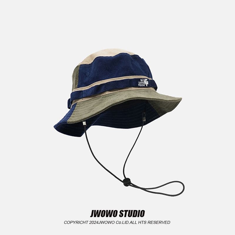 Japonês Street Wear costura Design balde chapéu feminino nicho primavera verão protetor solar moda chapéu de sol Retro d